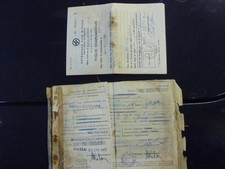 Foglio complementare  libretto circolazione Guzzi Galletto 192 luglio 1961 Massa