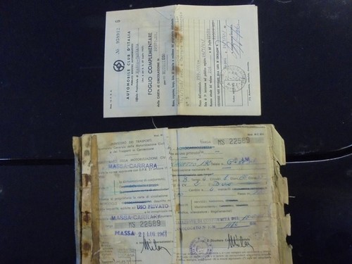 Foglio complementare libretto - foglio,