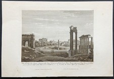 Stampa antica 1826 Roma