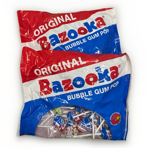 Bazooka bubble gum lolli - x2-,
