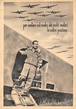 D0228) AVIAZIONE,  "PER CANTARE COL ROMBO..." PILOTA CON TUTA TIPO MARUS E AEREO