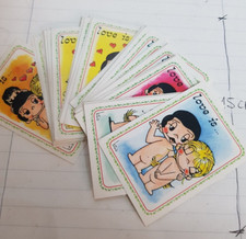 1985 - EDIZIONI PANINI  - NR.36 FIGURINE CON VELINA - L'AMORE E'...  VEDI NOTE