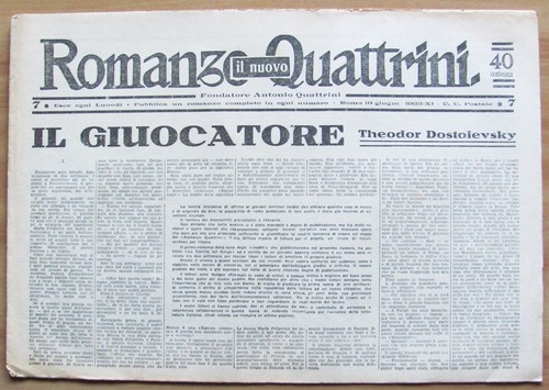 Nuovo romanzo quattrini - romanzo,