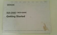 Manuale istruzioni cd Denon DCD-720AE / DCD-520AE