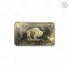 Lingotto in ottone 5x 1 oz