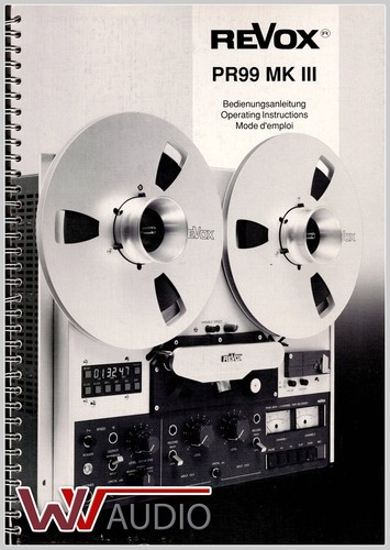 Studer revox pr99 - revox, manuale