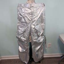 Pantalone cargo Zara argento