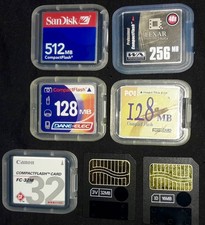 5 COMPACT FLASH CARDS: SANDISK