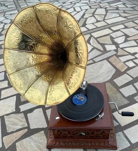 Antico grammofono hmv - antico,