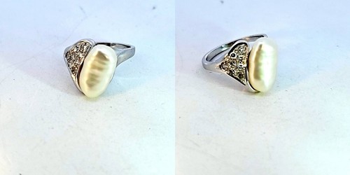 Anello oro bianco 585 - anello,