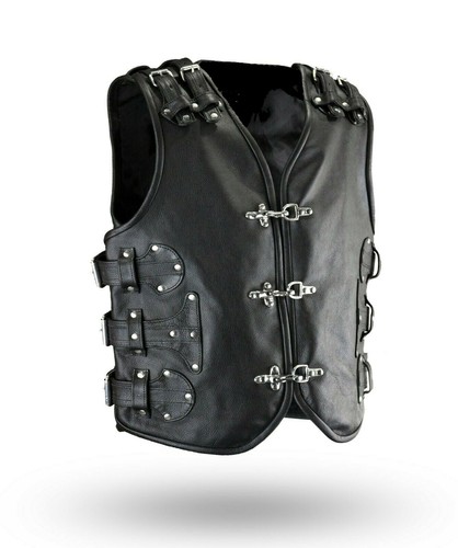 Gilet uomo nero vera pelle - uomo,
