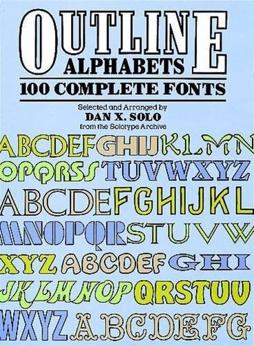Outline alphabets 100 - alphabets:,