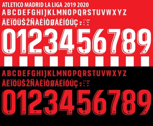 Set nome numero per atletico - e,