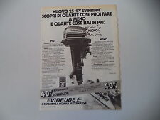 advertising Pubblicità 1977 MOTORE FUORIBORDO EVINRUDE 25