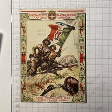 Cartolina A.O.I. 3 Reggimento Fanteria Piemonte Div. Peloritana Viaggiata 1936