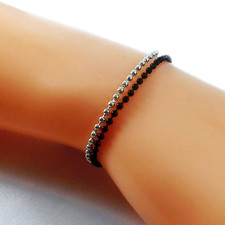 Bracciale NERO & ARGENTO