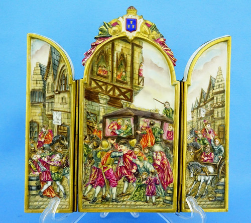 Capodimonte trittico placca - capodimonte,