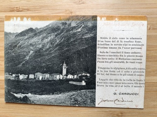 Carducci giosuè cartolina - carducci,, giosuè.