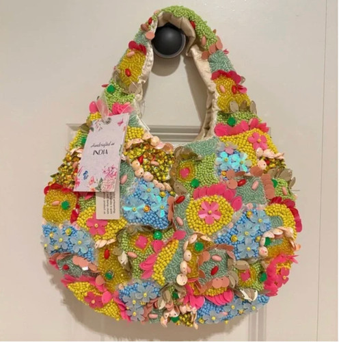 Borsa con perline - , colorate