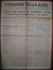 CORRIERE DELLA SERA  11/5/1915  attacco anglo-francese tra Armentieres e Arras