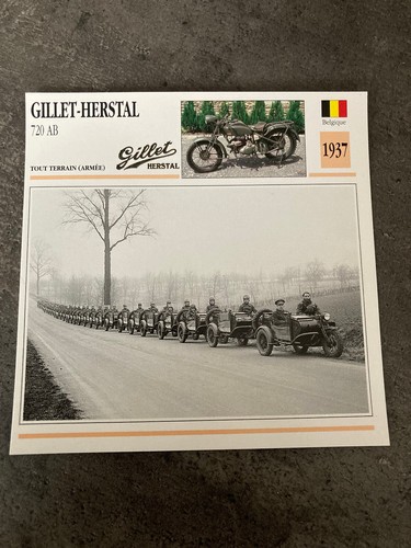 Carte fiche moto collection - carte,