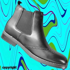 STIVALI UOMO pelle  anfibi scarponcini scarpe militari  CLASSICO nero beatles