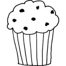 Timbro in gomma 'Muffin' non