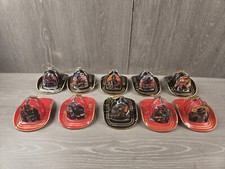 Cappello pompiere pompiere ornamento coraggio sotto il fuoco Bradford scambio set di 10