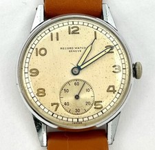 Record Watch Co. vintage 1940s 35mm watch  Exc+++++