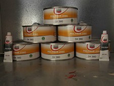 6 STUCCHI A SPATOLA POLYDUR ZINC 04 380 KG 1,3 + 6 INDURITORI 00 281