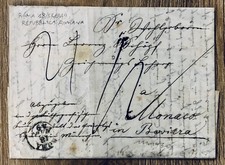 Prefilatelia Repubblica Romana 18/5/1849 Roma X Germania Monaco Rara