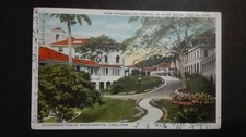 PICTURESQUE VIEW OF ANCON HOSPITAL CANAL ZONE PANAMA 1931 VINTAGE POSTCARD 