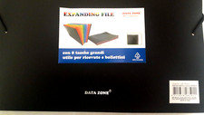 Porta bollette porta ricevute expanding file 8 scomparti esterno nero Data Zone