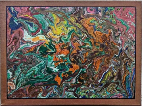 Quadro astratto acrilico - astratto, su