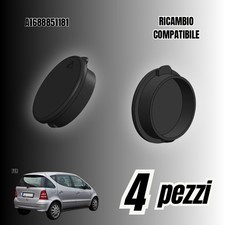 4 x Tappi coperchi paraurti posteriore Portabagagli Mercedes W168 nero