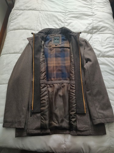 London fog brown wool coat - london,