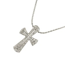 Collana con croce di diamanti