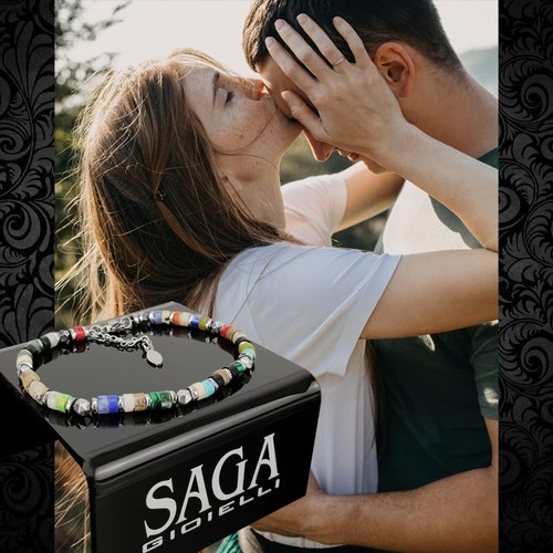 Saga gioielli bracciale uomo - bracciale,