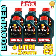 6 LT olio motore MOTUL 8100 X-CLEAN+ 5W-30 auto diesel benzina ACEA C3 06MO42