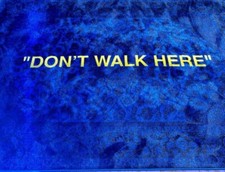 off white Rug “don’t walk