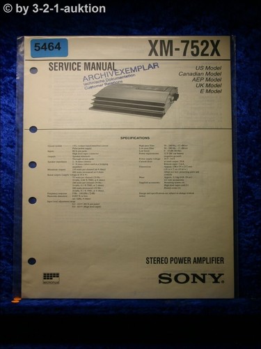 Sony service manual 752x - sony,