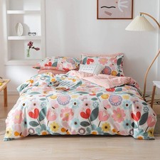 Floral Duvet Cover Twin, 100%