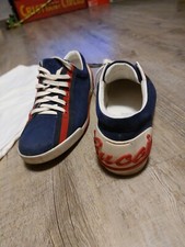 Scarpe Gucci Basse Tennis Scamosciato Blu Tg 43 Ottime Condizioni