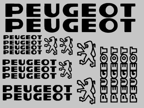 Adesivi peugeot decals - adesivi, sticker