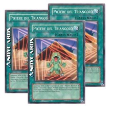 3x POTERE DEL TRIANGOLO • (Triangle Power) • Comune • DR2 IT211 • Unl • YUGIOH!