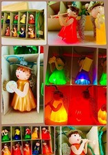 ?Rare Vintage Christmas Angels Lights  50s 60s Original Natale Luci Angeli