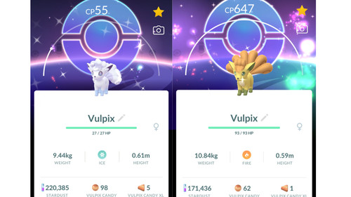 Shiny vulpix - 🔥shiny, (iridescente)