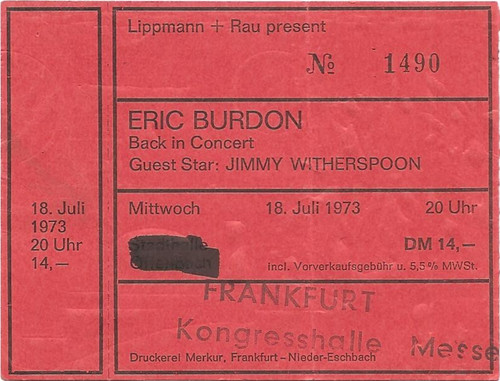 Eric burdon concert 1973 - eric,