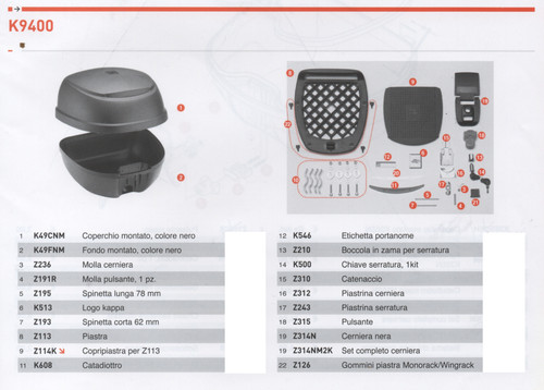 Z243 ricambio piastrina - z243, per