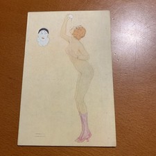 KIRCHNER Raphaël LA GOURMANDISE cartolina originale (1900)  ILLUSTRATA WIEN